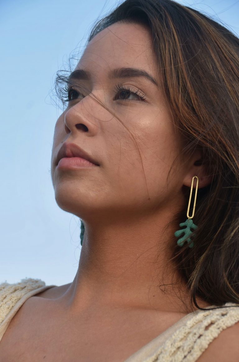 ginkgo creations pendiente coral