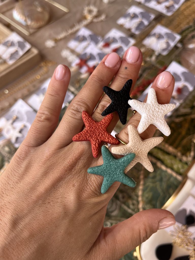 anillo starfish ginkgo creations