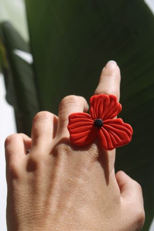anillo ababol ginkgo creations