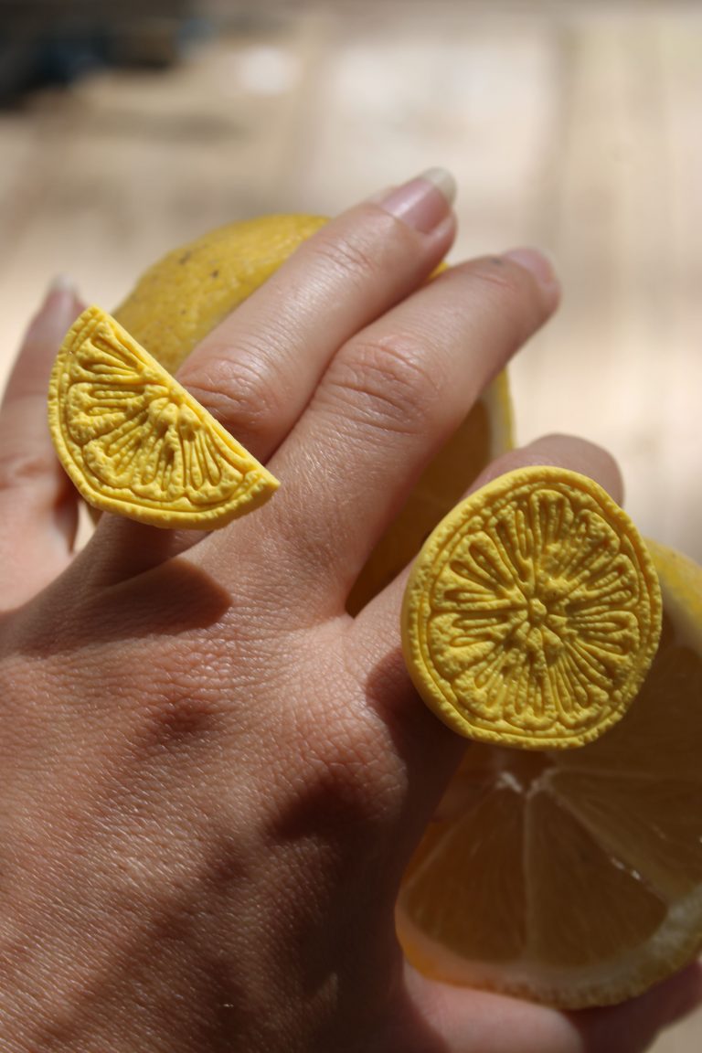 ginkgo creations colección kawaii - anillo lemon