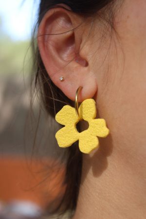 ginkgo creations colección kawaii pendientes happy flower