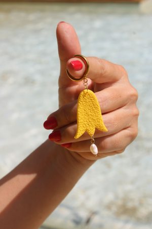 pendientes ginko amapola